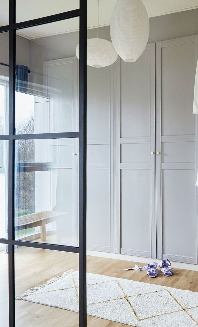ditteblog Indbyggede skabe af Ikea-hack